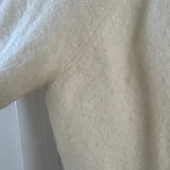 Sezane Cream Crew Neck Sweater - Picture 3 of 10